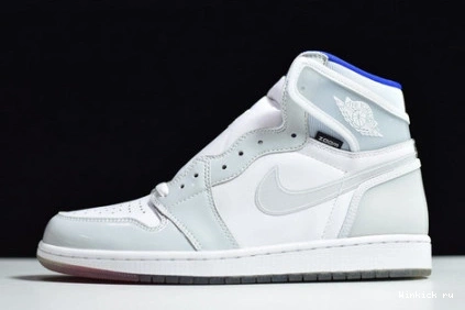 BLUE ZOOM 1 HIGH JORDAN RETRO RACER WHITE - 0818
